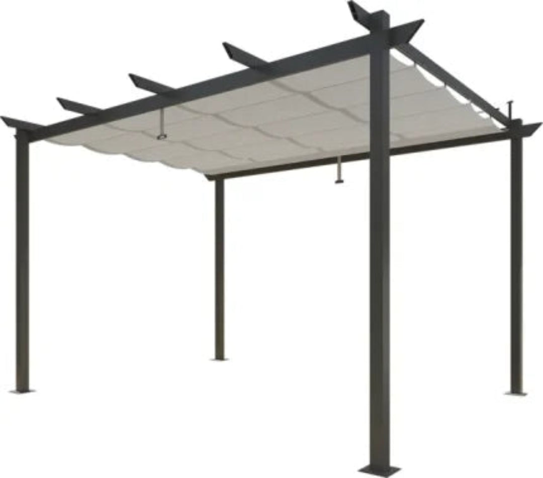 Pérgola de alumínio NATERIAL PERSEA ANTRACITE 3,2X3,6M