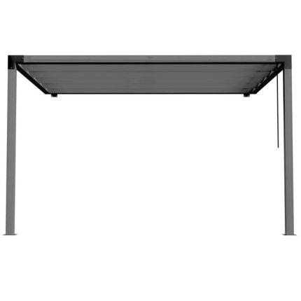 Pérgola de alumínio NATERIAL OMEGA CINZA ESCURO 2,85X4M