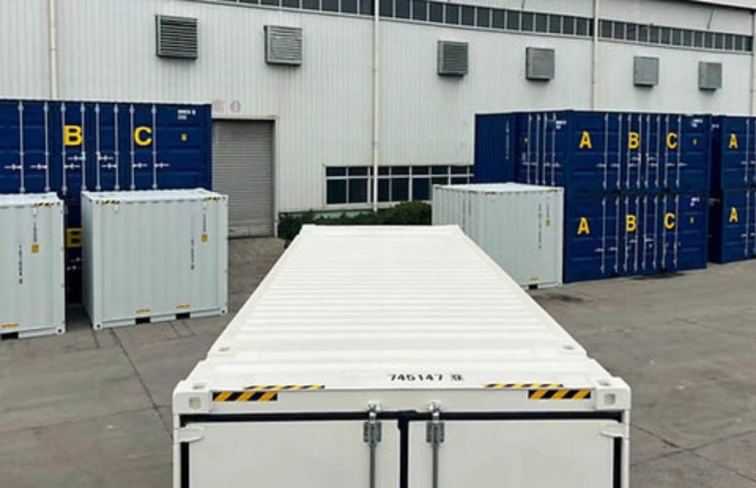 Contentor móvel High Cube de 25 pés: largura otimizada para paletes
